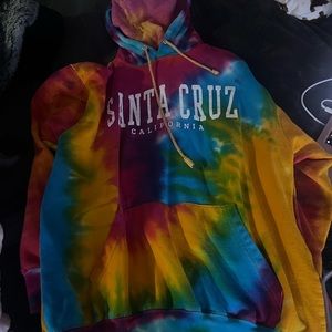 Santa Cruz tie dye sweatshirt, medium